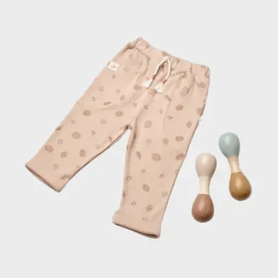 Bibaby Unisex Organik Pantolon Love Our Warth Mocha 