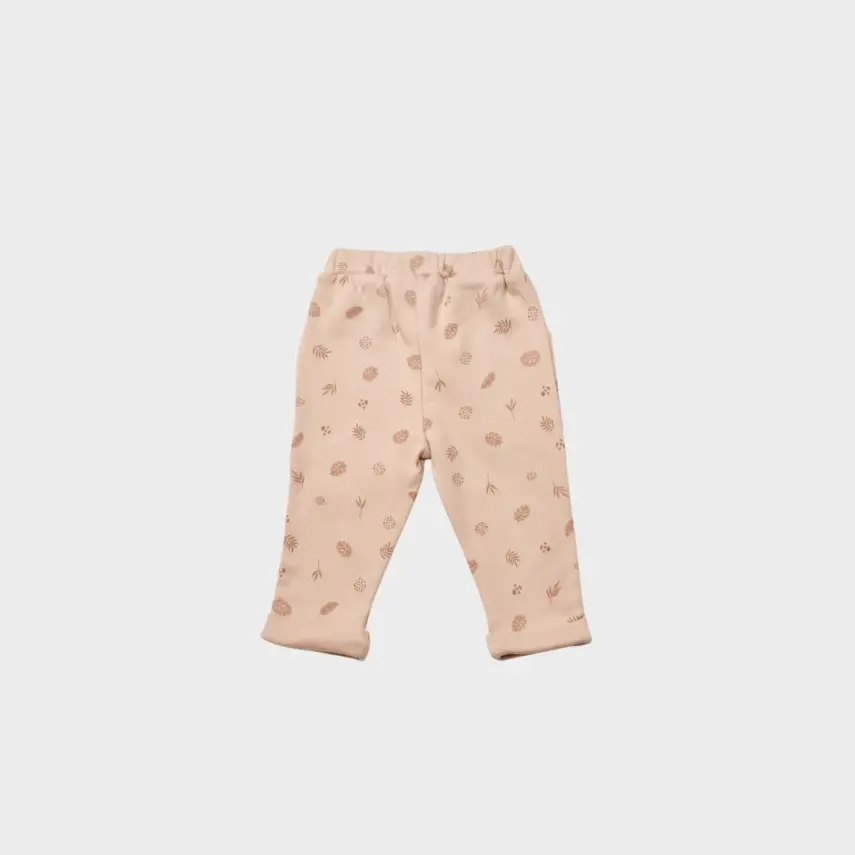 Bibaby Unisex Organik Pantolon Love Our Warth Mocha - 4