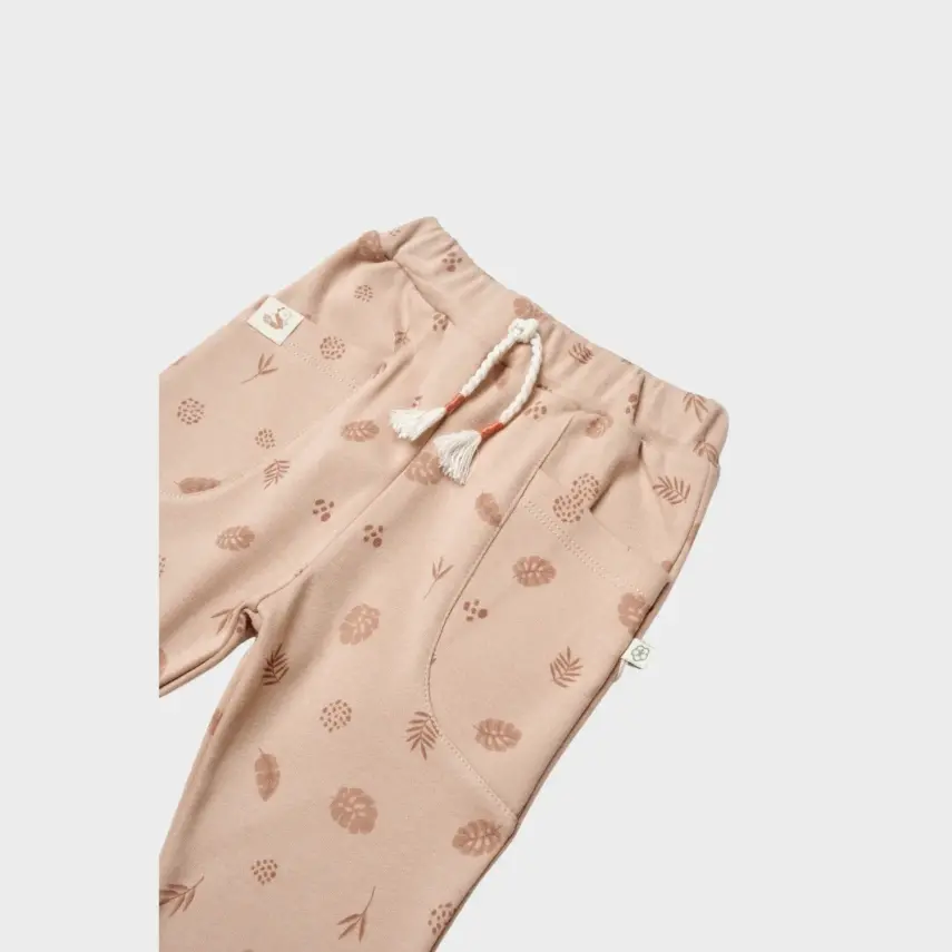 Bibaby Unisex Organik Pantolon Love Our Warth Mocha - 5