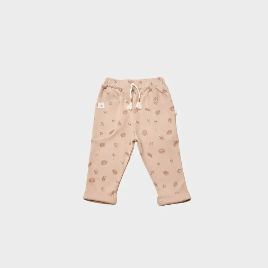 Bibaby Unisex Organik Pantolon Love Our Warth Mocha - 7