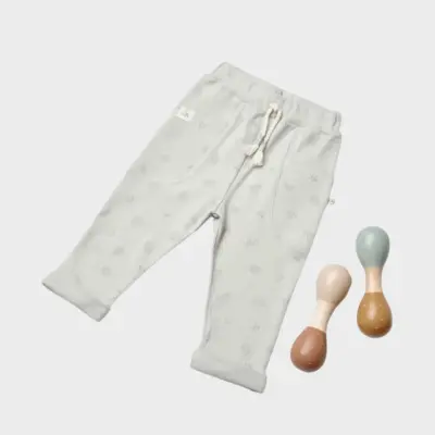 Bibaby Unisex Organik Pantolon Love Our Warth Yeşil - 4