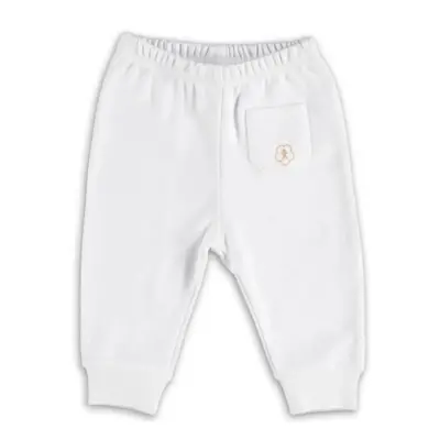Bibaby Unisex Organik Pantolon Patiksiz Basic Ekru