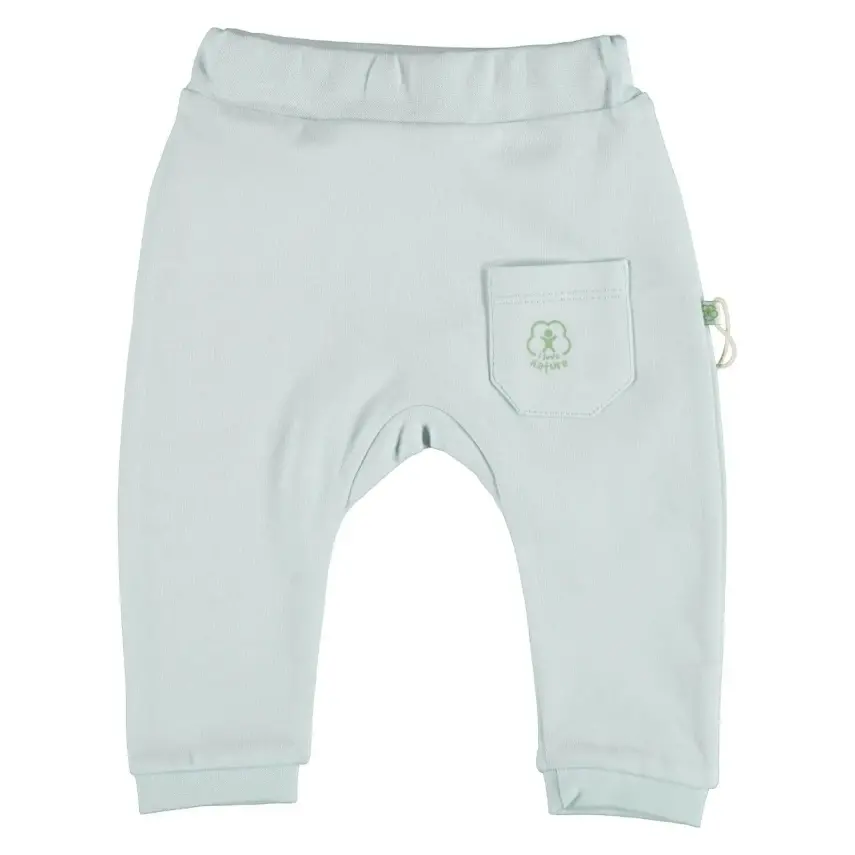 Bibaby Unisex Organik Pantolon Patiksiz Basic Nature Mavi - 2