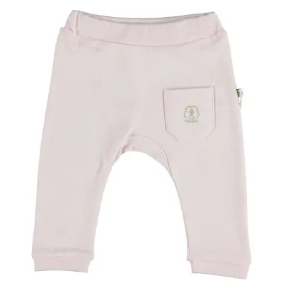 Bibaby Unisex Organik Pantolon Patiksiz Basic Nature Pembe