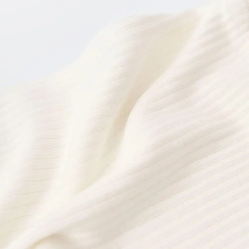 Bibaby Unisex Organik Pantolon Patiksiz Soft Modal Ekru - 15