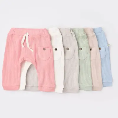 Bibaby Unisex Organik Pantolon Patiksiz Soft Modal Pembe - 7