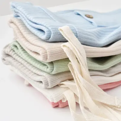 Bibaby Unisex Organik Pantolon Patiksiz Soft Modal Yeşil - 13