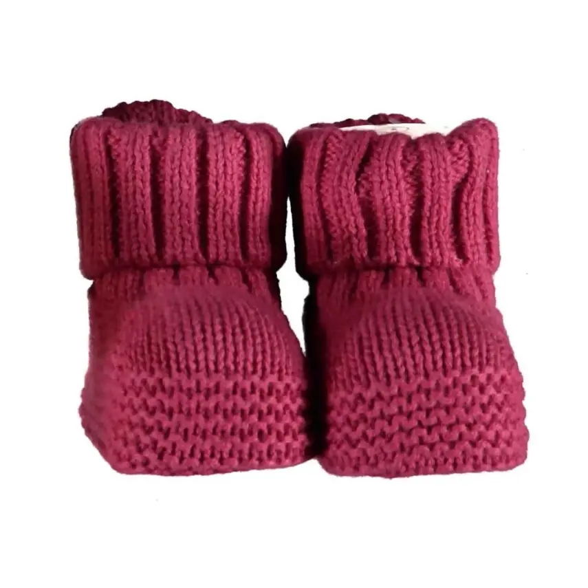 Bibaby Unisex Organik Patik Triko Colors Açık Fuşya - 1