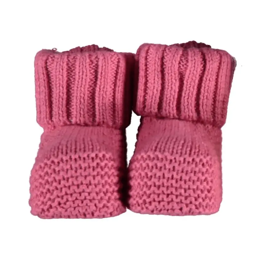 Bibaby Unisex Organik Patik Triko Colors Fuşya - 1