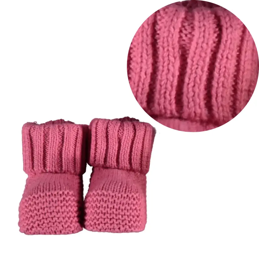 Bibaby Unisex Organik Patik Triko Colors Fuşya - 2