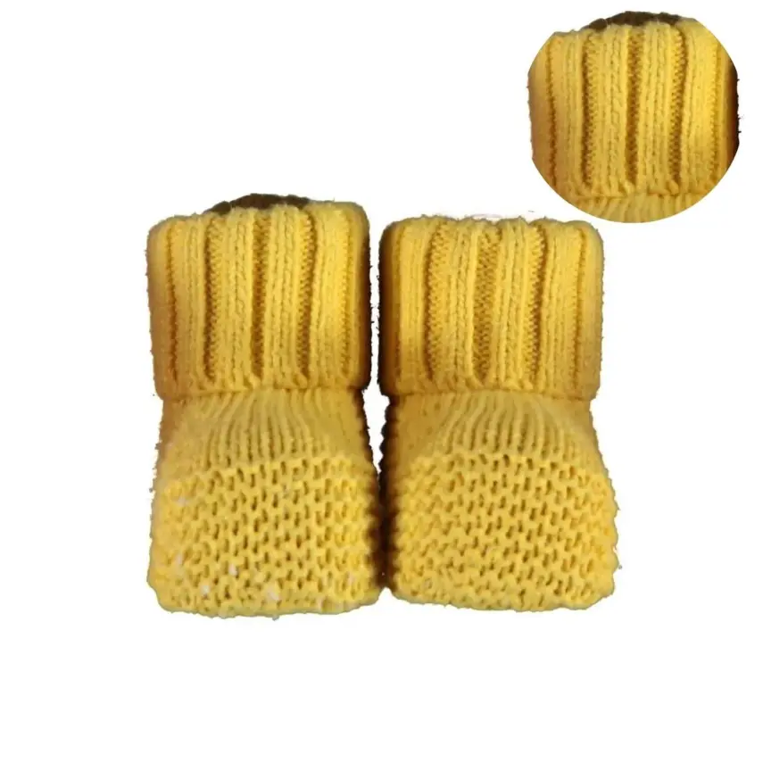 Bibaby Unisex Organik Patik Triko Colors Hardal - 2