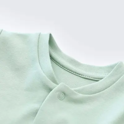 Bibaby Unisex Organik Pijama Takımı Happy Always Yeşil - 2