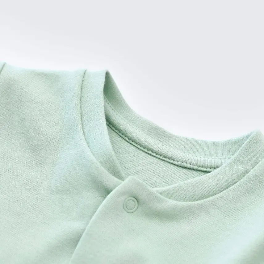 Bibaby Unisex Organik Pijama Takımı Happy Always Yeşil - 2