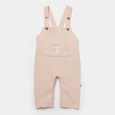 Bibaby Unisex Organik Salopet Koala Jungle Pembe - 4