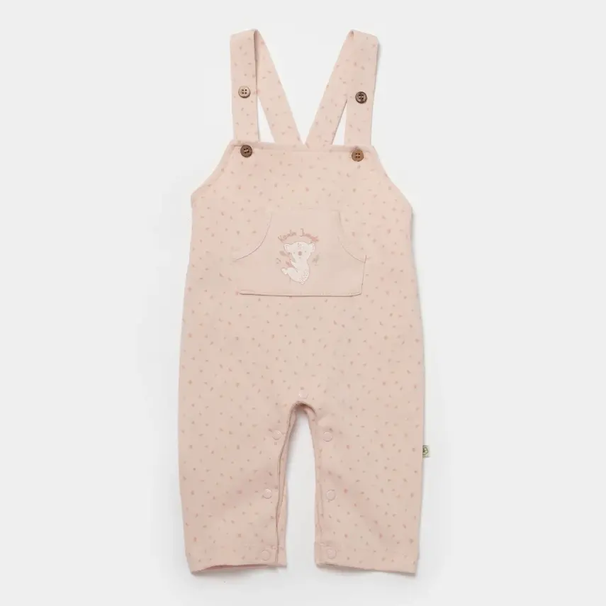 Bibaby Unisex Organik Salopet Koala Jungle Pembe - 4