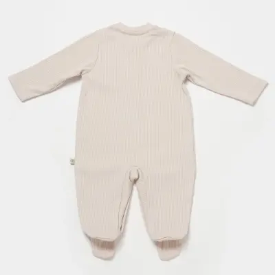 Bibaby Unisex Organik Salopet Modal Nature Relax Bej - 2