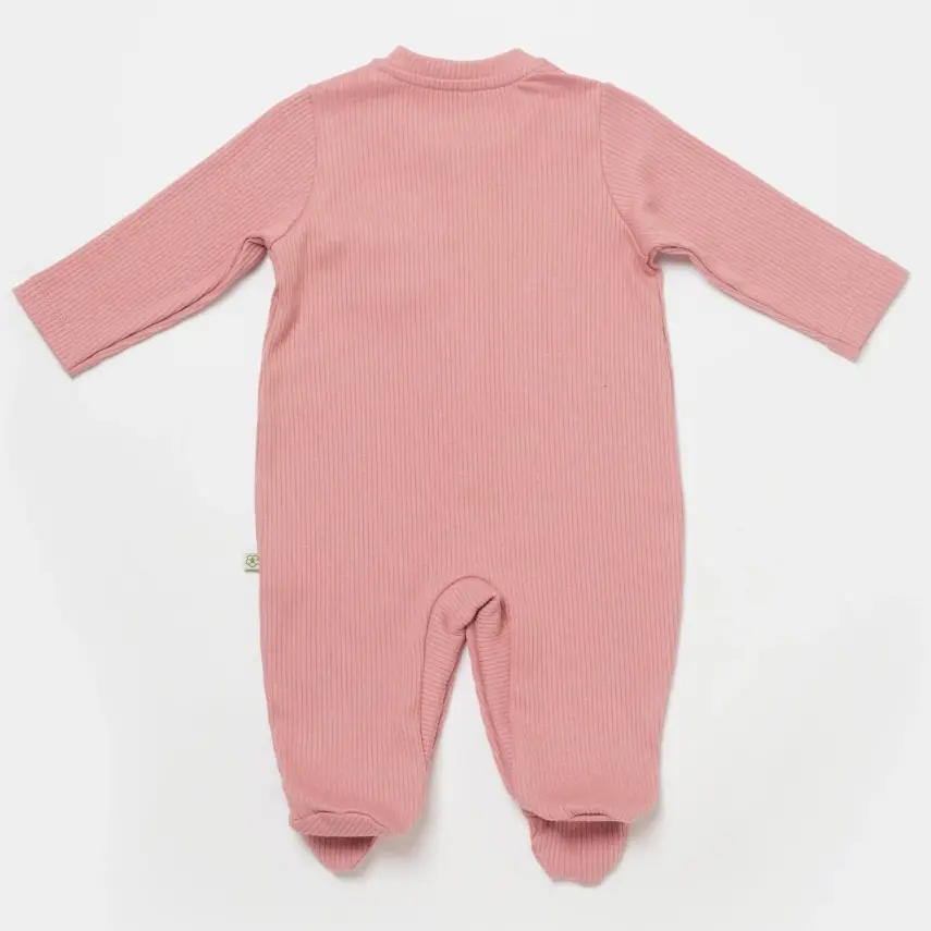 Bibaby Unisex Organik Salopet Modal Nature Relax Coral - 2