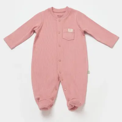 Bibaby Unisex Organik Salopet Modal Nature Relax Coral