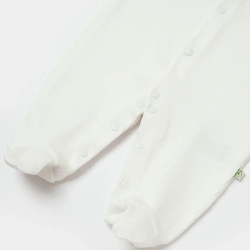 Bibaby Unisex Organik Salopet Modal Nature Relax Ecru - 3