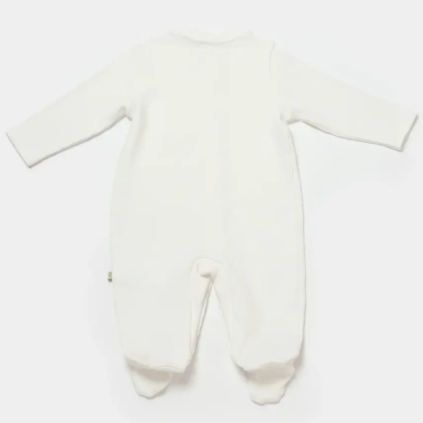 Bibaby Unisex Organik Salopet Modal Nature Relax Ecru - 2