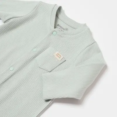 Bibaby Unisex Organik Salopet Modal Nature Relax Mint - 12