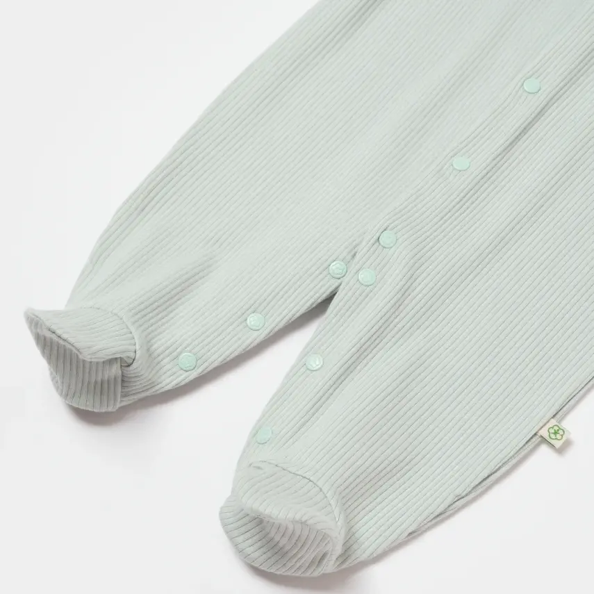 Bibaby Unisex Organik Salopet Modal Nature Relax Mint - 7