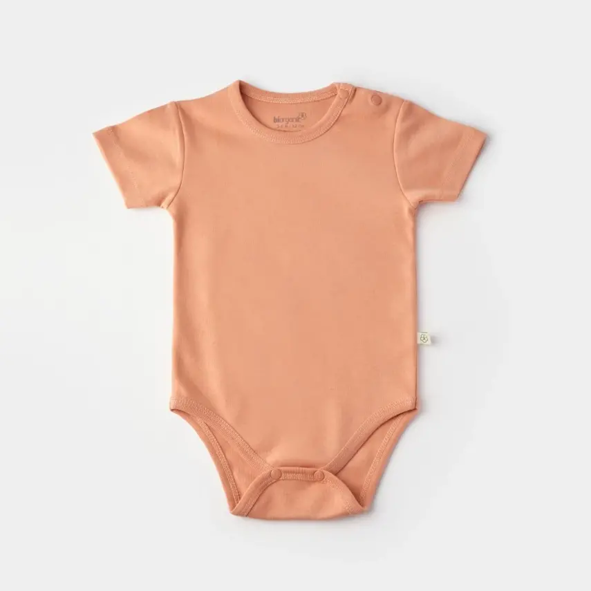 Bibaby Unisex Organik Salopet Tulum Always Safari Ekru - Kiremit - 3