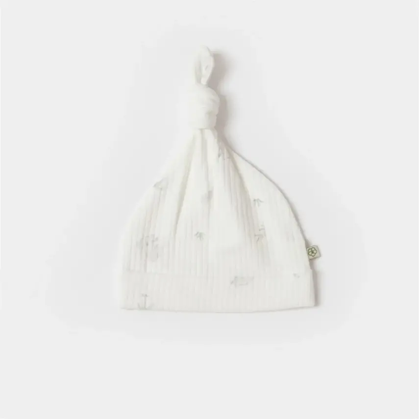 Bibaby Unisex Organik Şapka 2li Koala Jungle Gri - 5