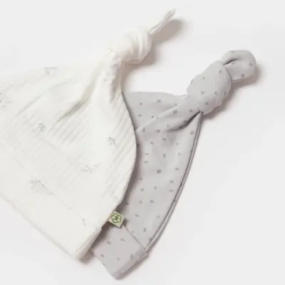 Bibaby Unisex Organik Şapka 2li Koala Jungle Gri - 2