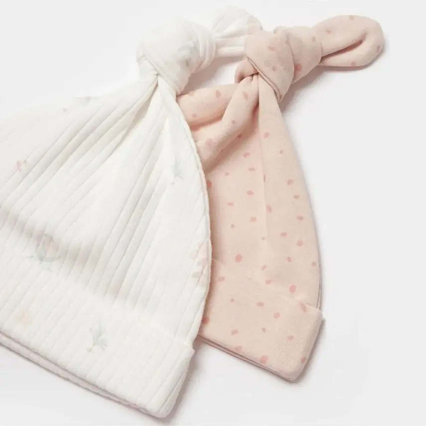 Bibaby Unisex Organik Şapka 2li Koala Jungle Pembe - 2