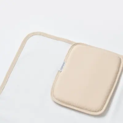 Bibaby Unisex Organik Yastıklı Muşamba Pratik Alt Açma Beyaz- Bej - 3