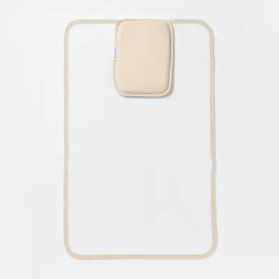 Bibaby Unisex Organik Yastıklı Muşamba Pratik Alt Açma Beyaz- Bej