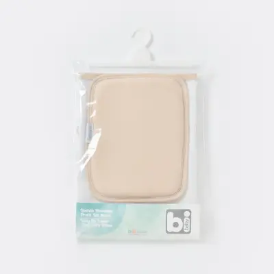 Bibaby Unisex Organik Yastıklı Muşamba Pratik Alt Açma Beyaz- Bej - 5