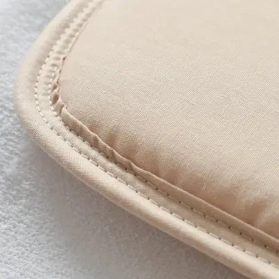 Bibaby Unisex Organik Yastıklı Muşamba Pratik Alt Açma Beyaz- Bej - 6