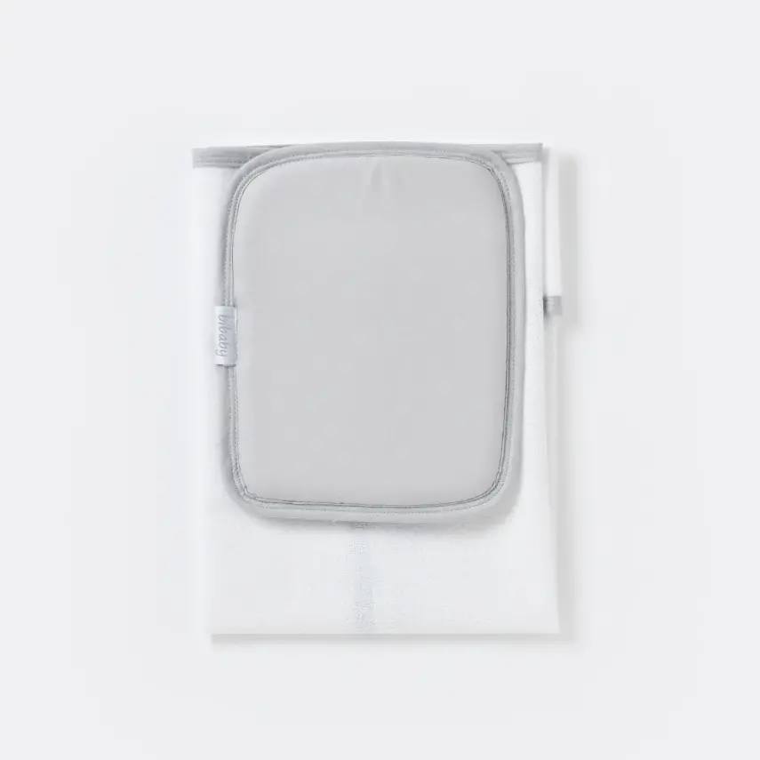 Bibaby Unisex Organik Yastıklı Muşamba Pratik Alt Açma Beyaz - Gri - 2