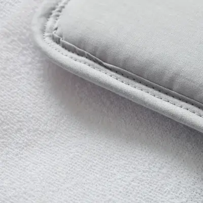 Bibaby Unisex Organik Yastıklı Muşamba Pratik Alt Açma Beyaz - Gri - 4