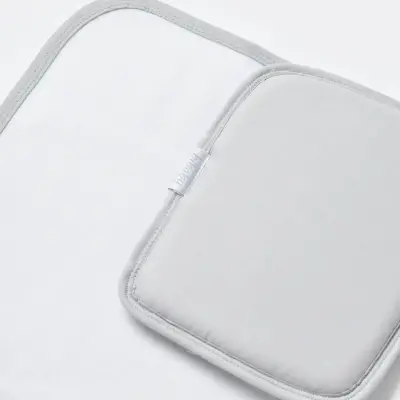 Bibaby Unisex Organik Yastıklı Muşamba Pratik Alt Açma Beyaz - Gri - 5