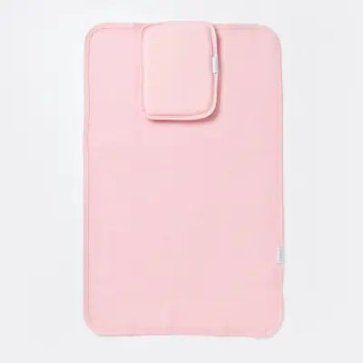 Bibaby Unisex Organik Yastıklı Muşamba Pratik Alt Açma Pembe