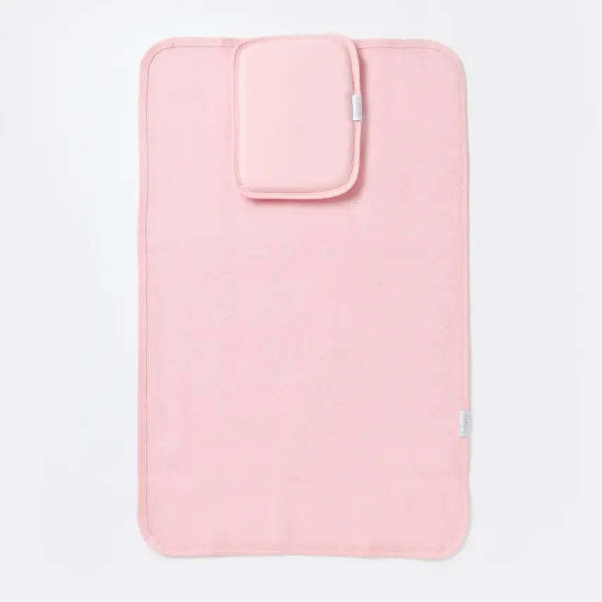 Bibaby Unisex Organik Yastıklı Muşamba Pratik Alt Açma Pembe - 1