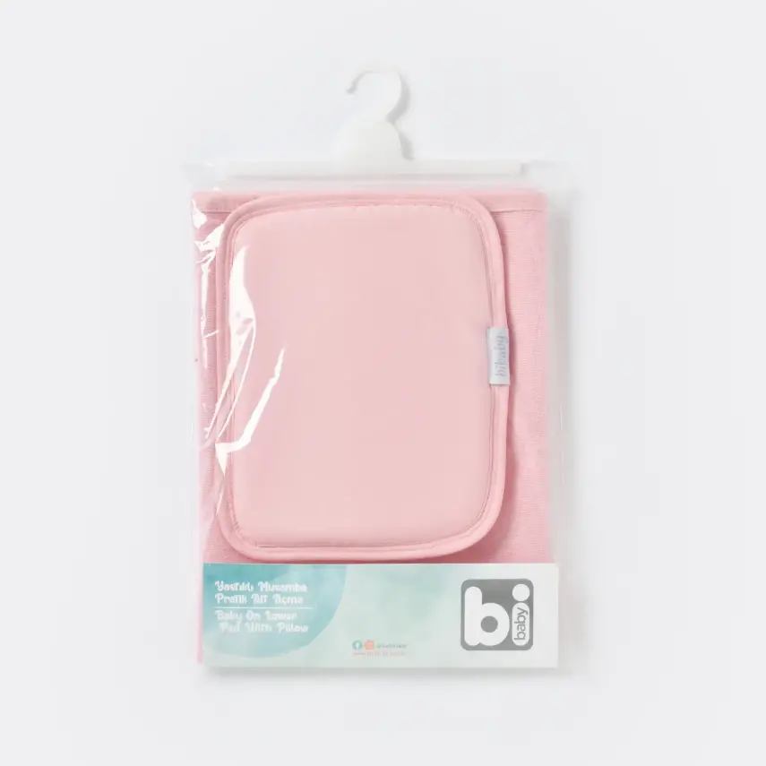 Bibaby Unisex Organik Yastıklı Muşamba Pratik Alt Açma Pembe - 5