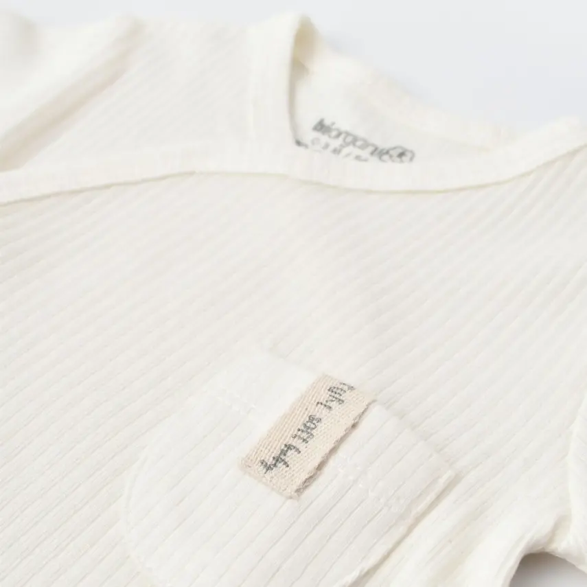 Bibaby Unisex Organik Zıbın 3lü Soft Modal Ekru - 8