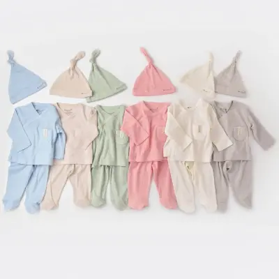 Bibaby Unisex Organik Zıbın 3lü Soft Modal Gri - 9