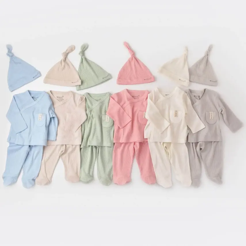 Bibaby Unisex Organik Zıbın 3lü Soft Modal Gri - 9