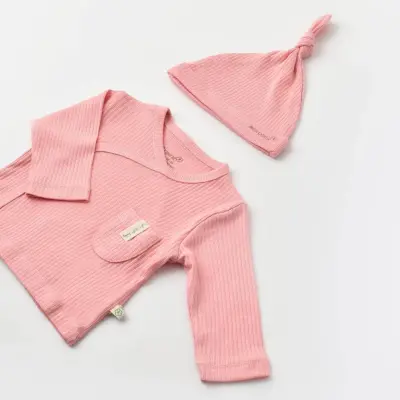 Bibaby Unisex Organik Zıbın 3lü Soft Modal Pembe - 8