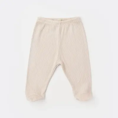 Bibaby Unisex Organik Zıbın Takımı 3lü Soft Modal Bej - 5