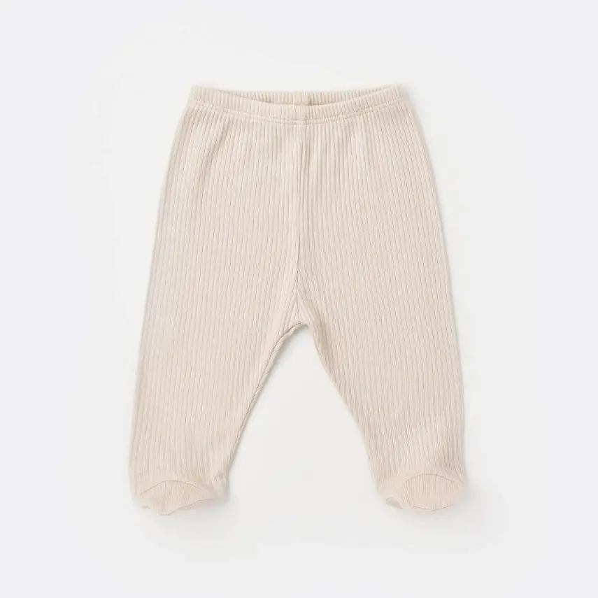 Bibaby Unisex Organik Zıbın Takımı 3lü Soft Modal Bej - 5