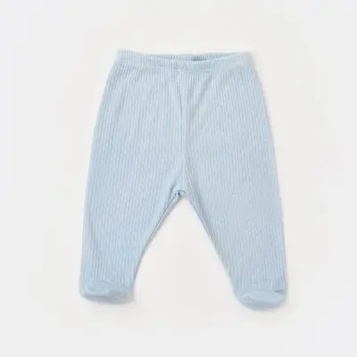 Bibaby Unisex Organik Zıbın Takımı 3lü Soft Modal Mavi - 5