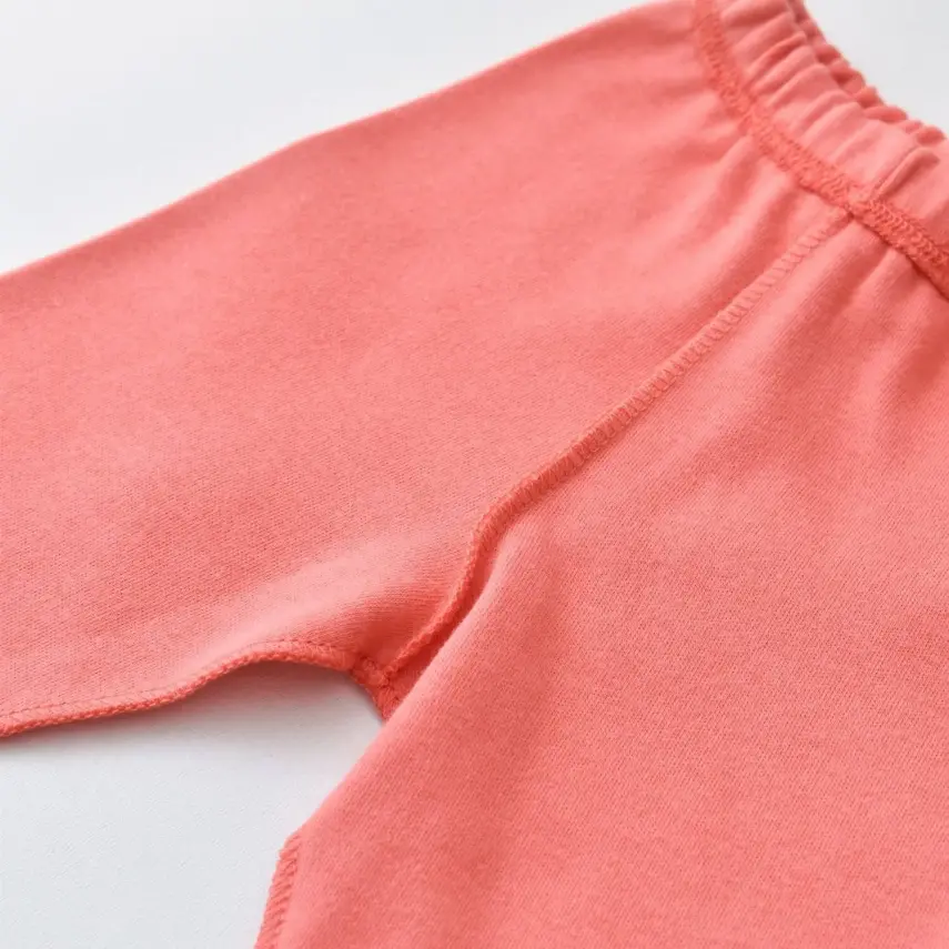 Bibaby Unisex Organik Zıbın Takımı Wild Flowers Prematüre Coral - 4