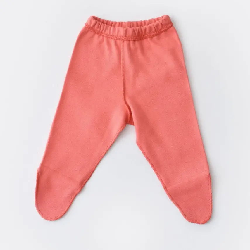 Bibaby Unisex Organik Zıbın Takımı Wild Flowers Prematüre Coral - 10