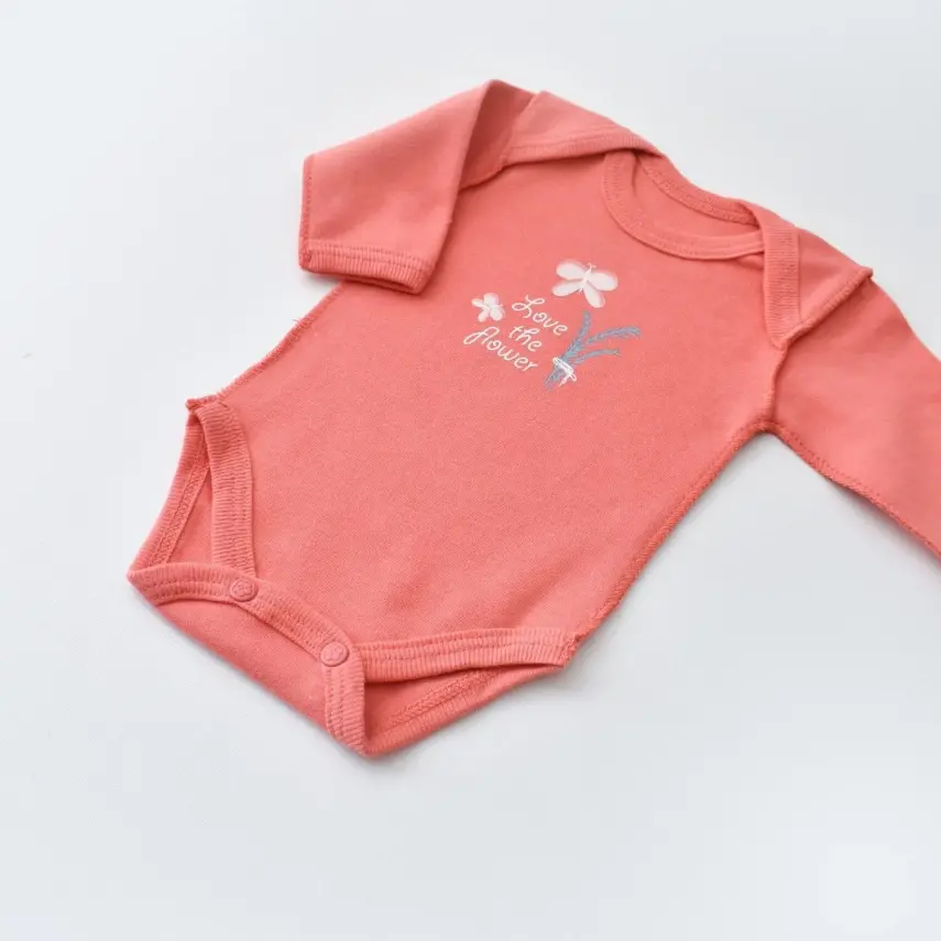Bibaby Unisex Organik Zıbın Takımı Wild Flowers Prematüre Spring Blue - 7